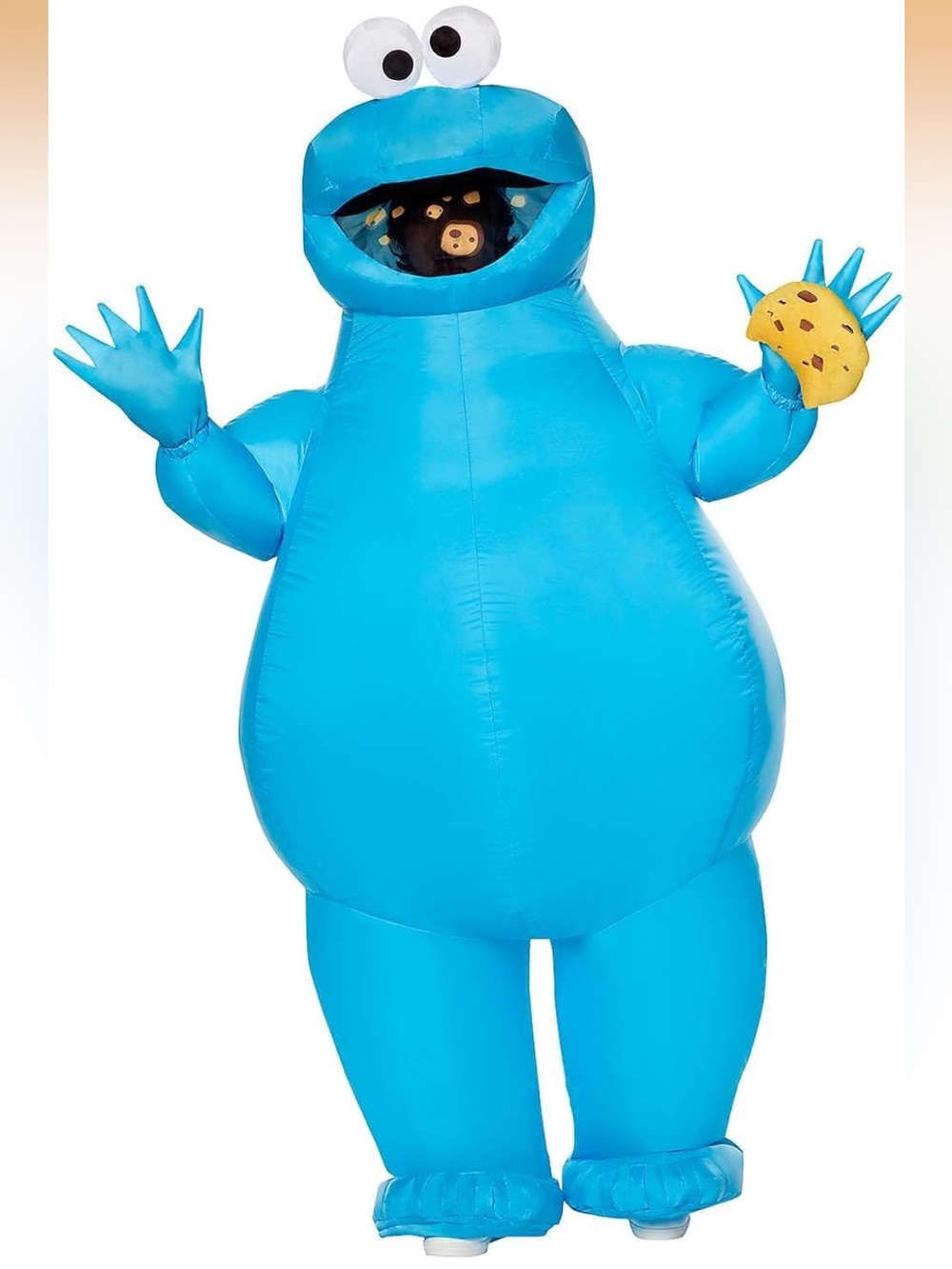 Sesame Street Cookie Monster Inflatable Adult Costume (L/XL)
